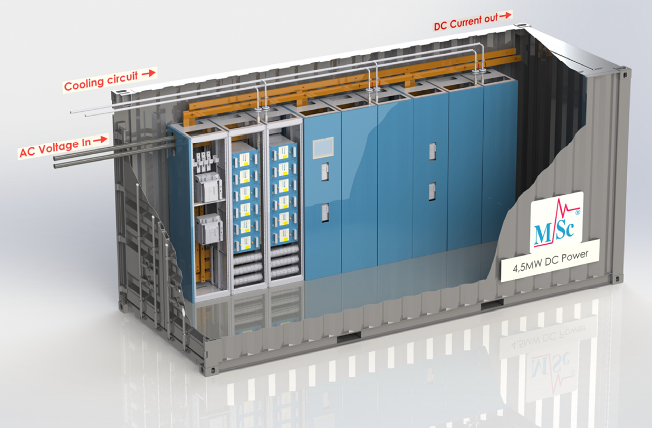 20 ft converter system for electrolysis / liquid cooled 20 ft converter system for electrolysis / liquid cooled